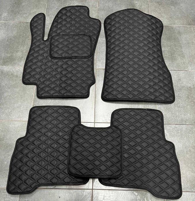 Коврики із екошкіри для Пежо\ Peugeot  е- 2008\ 3008\ 5008 \ еко кожа