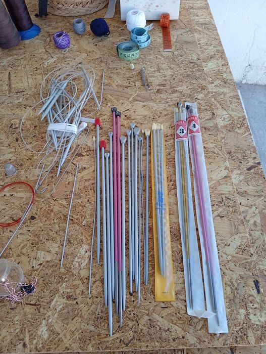 Material de costura,crochê e malhas