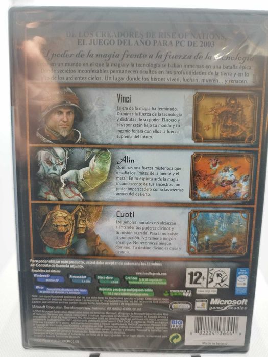 Rise of Legends PC Factory Sealed RARE Spanish Edition