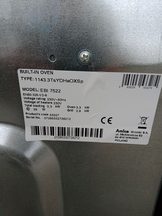 Piekarnik Amica EBI 7522