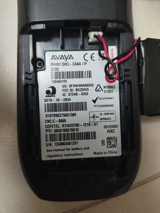 Telefon komórkowy Dect Avaya 3720