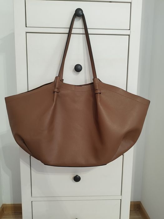 Brązowa torebka shopper H&M
