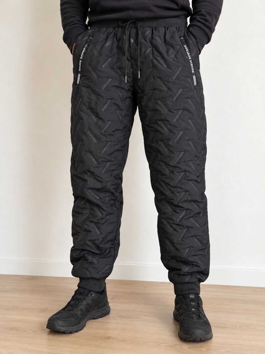 Best Classic czarne ocieplane spodnie sportowe rozm. L