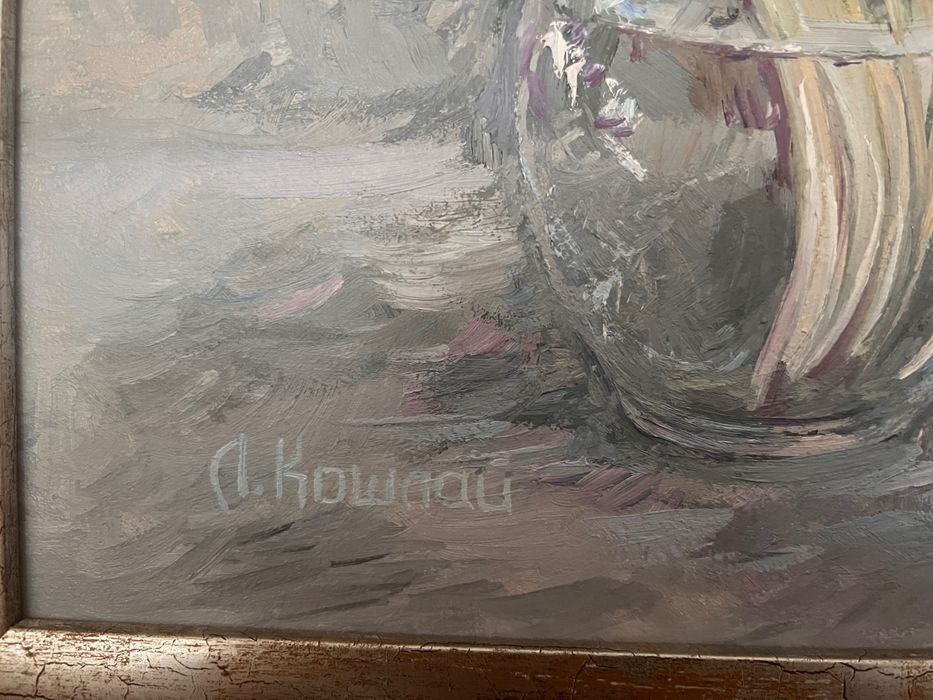 Авторська картина маслом . Веснянi квiти.