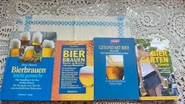 4 Książki w języku niemieckim - warzenie piwa, piwo i zdrowie