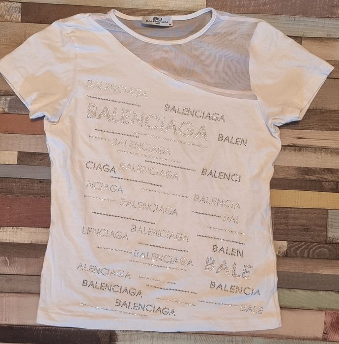 biała koszulka Balenciaga