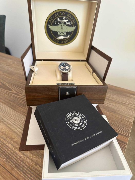Longines Heritage Chronograph "Aviação Naval 100 Anos" Edição Limitada (Referência: L2.814.4)