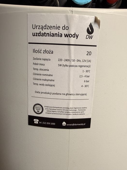 Zmiękczacz wody Viteco Smart Rain 20L