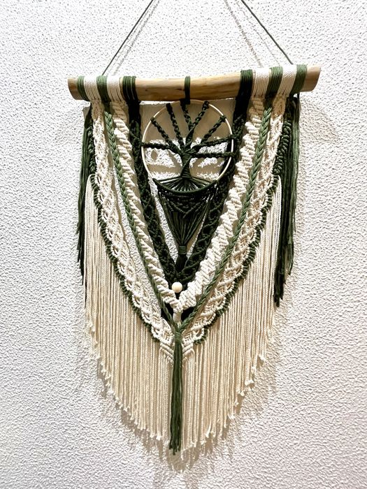 Painel decorativo em macrame