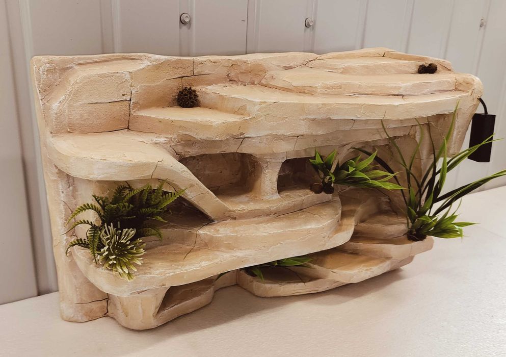 Ścianka strukturalna 3D do terrarium | Tło na wymiar | Tło strukturalne na zamówienie | Gekon Lamparci, Agama, Ptasznik, Wąż | AquaWaves | TS10WP