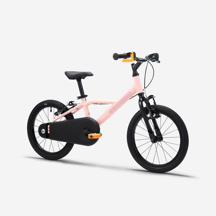 Bicicleta de Criança 16 polegadas 4-6 anos, DISCOVER 500 Rosa