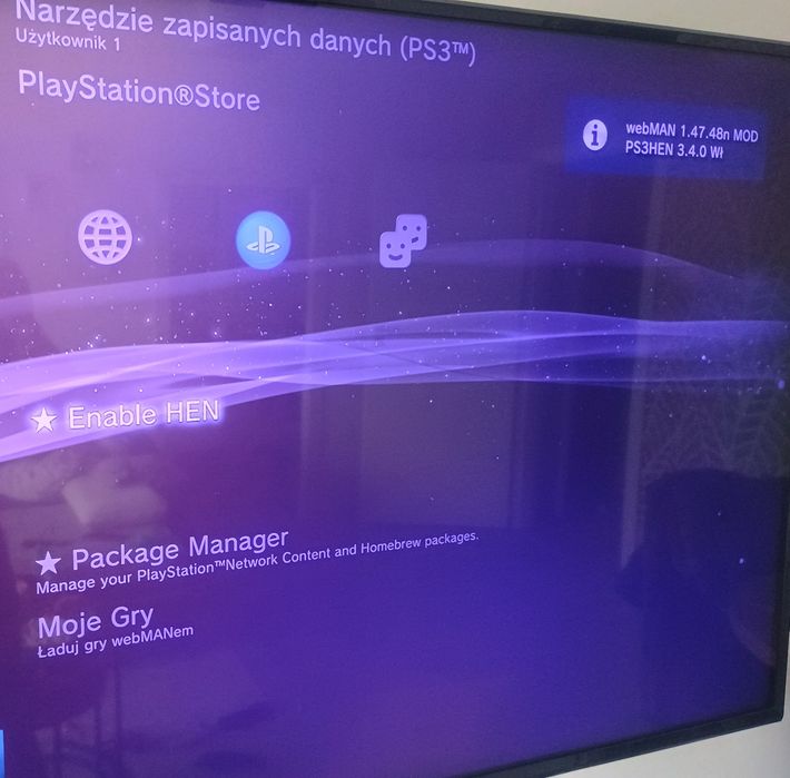 PS3 webMAN (HEN) PlayStation 3 + PAD
