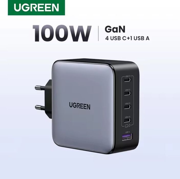 100W Ugreen Nexode X563 Gan зарядное устройство