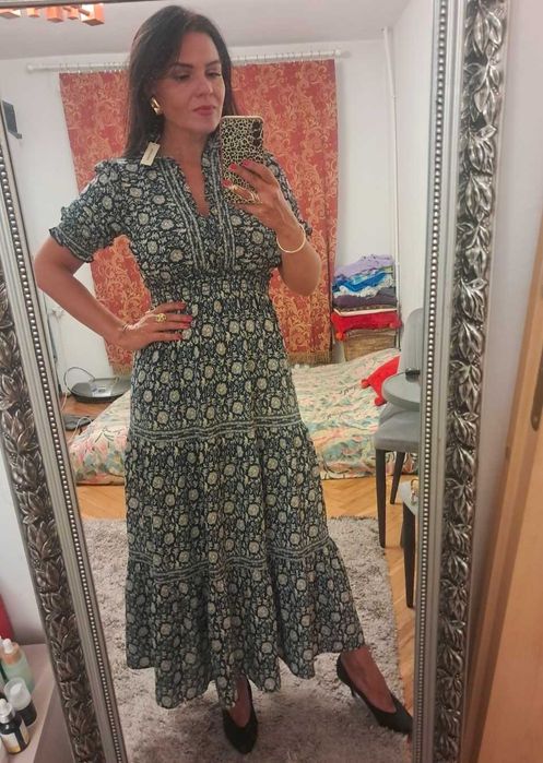 Sukienka Maxi Boho / Floral – Max Studio, rozm. S, M