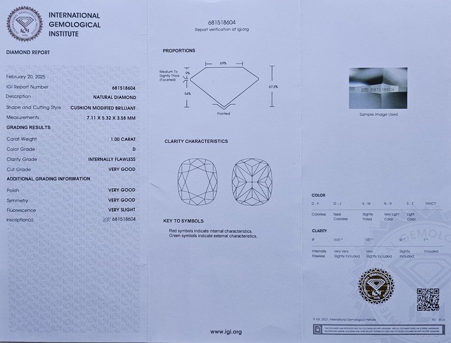 Diamante top quality ( IF )