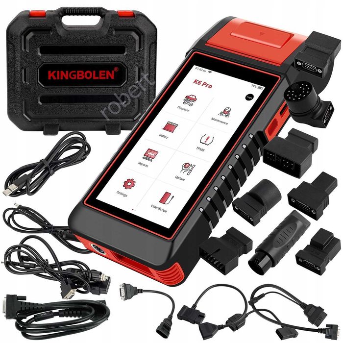 Mega Zestaw Diagnoskop Tester Akumulatora TPMS Drukarka adaptery walizka