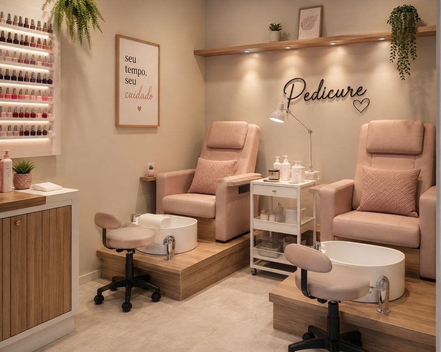Salas para Manicure, pedicure e etc