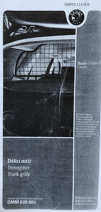 Grelha proteção metálica mala skoda