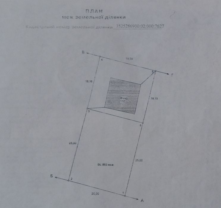 Ділянка під будівництво.