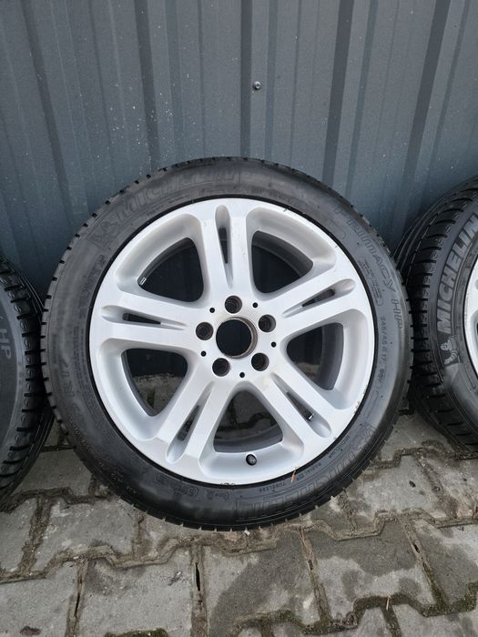 Felgi aluminiowe 17” 8J ET38 + opony Michelin – 5x112 (Mercedes W211)