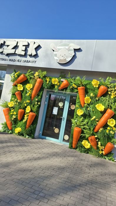 Marchewki XXL Dekoracje wielkoformatowe,witryny eventy