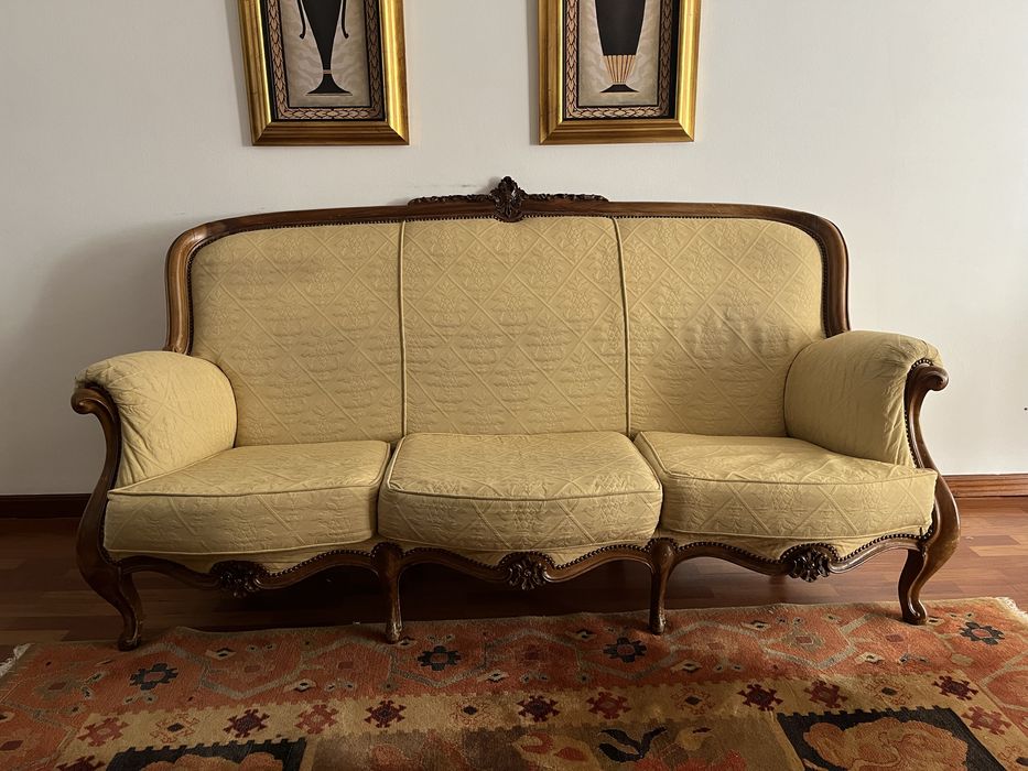 Conjunto de Sofás e Poltronas Vintage