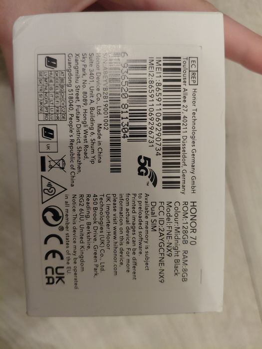 Honor 70 128 GB stan idealny