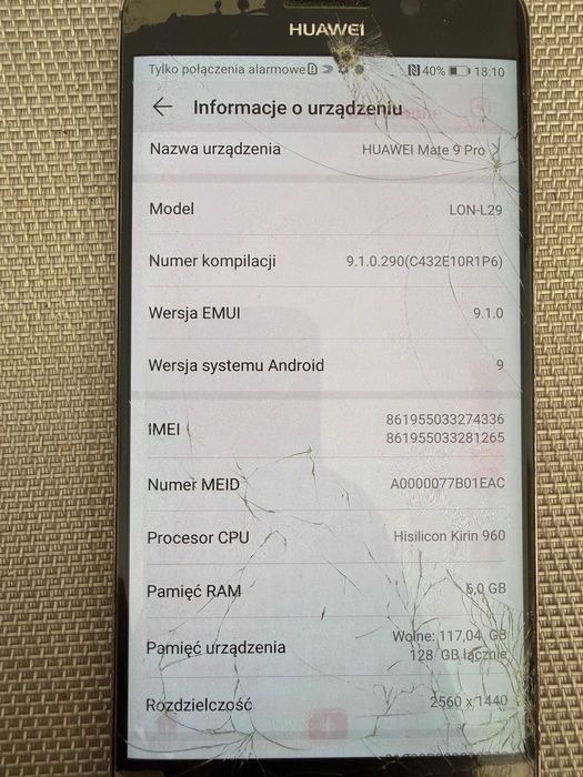 smartfon huawei 10 PRO