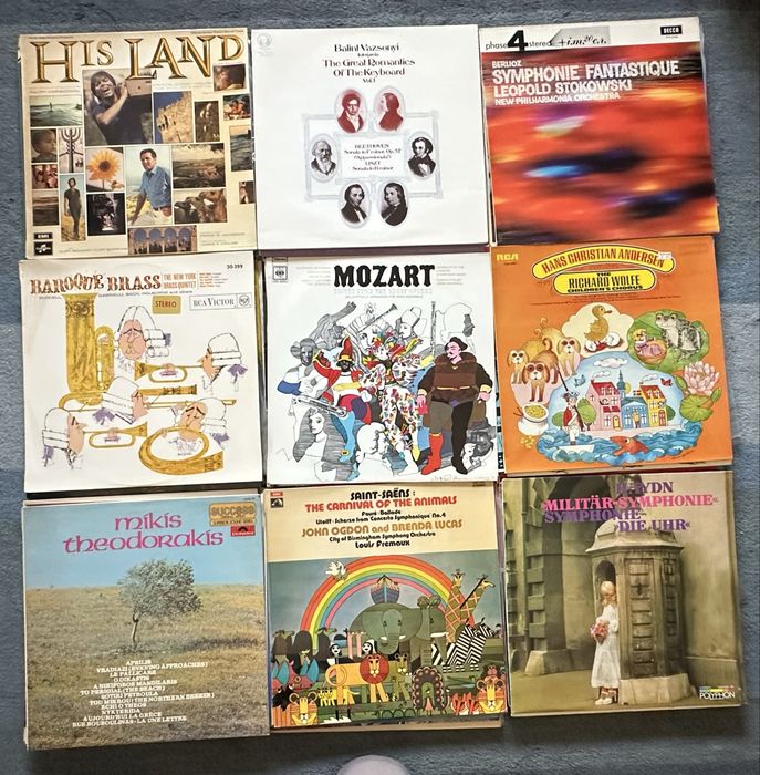 Lote 11 - 72 discos de vinil Lp´s - Musica Clássica anos 60/70