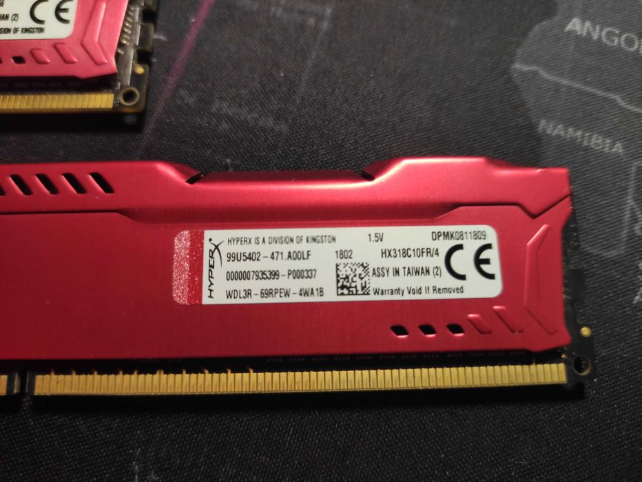 HyperX 8GB 4GB 1866MHz CL10 Fury Red
