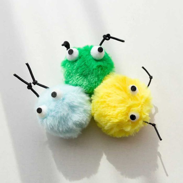 Пушистый монстр Плюшевая маленькая игрушка для Кота (кошачья мята)