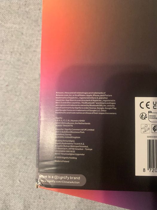 Lampa biurkowa Philips Hue Play do podświetlenia ściany Czarny 1szt.