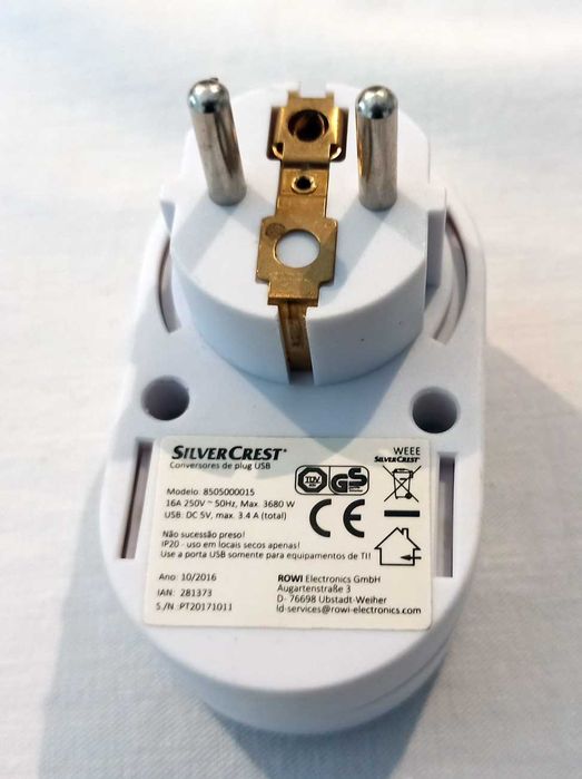 Conversor de Plug Usb Silvercrest