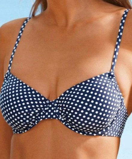 B.P.C bikini granatowe w białe grochy ^36(70D)