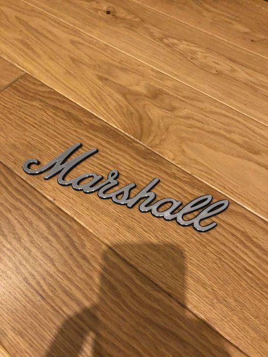Logo Marshall srebrny zamiennik