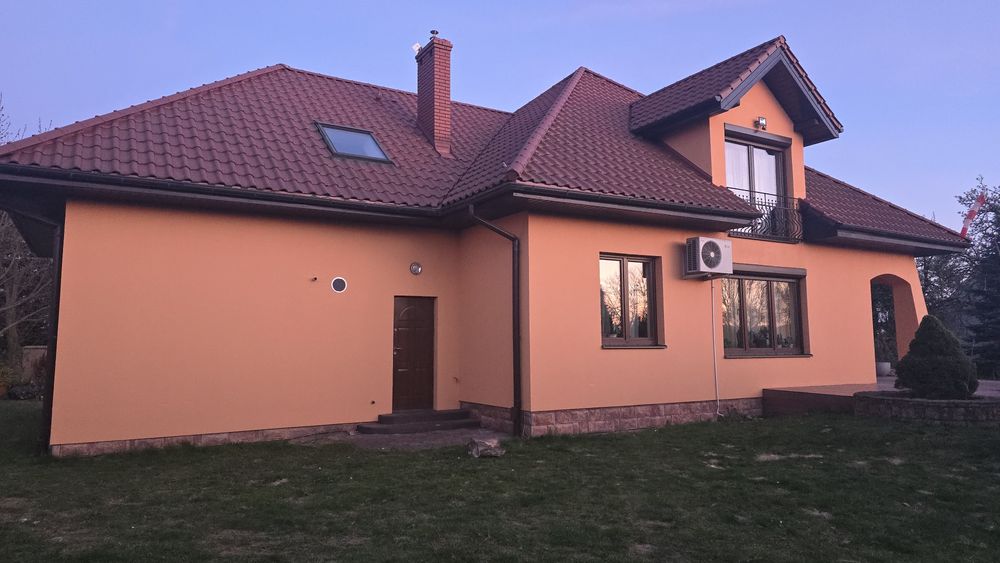 Malowanie Elewacji   ogrodzen i podbitki  rusztowanie Poznan Swarzedz Kostrzyn Pobiedziska Środa Wlkp Gruszczyn  Tynki ozdobne  typu baranek mozaika
