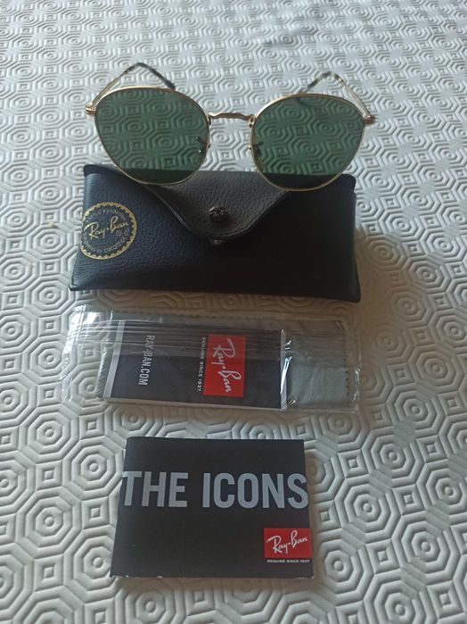 Novos Óculos ray ban round metal