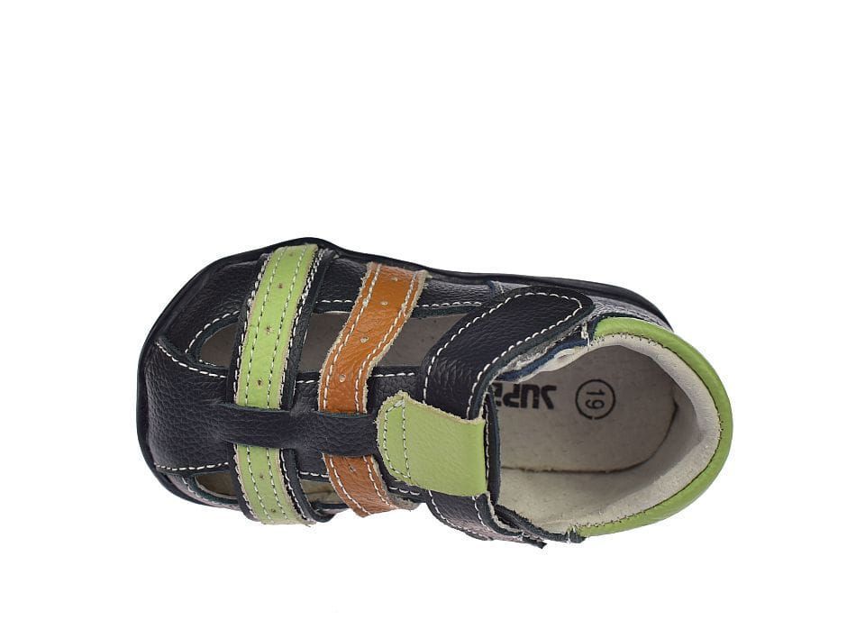 Sandałki dziecięce skórzane B1597 NVZ na rzepy roz. 20