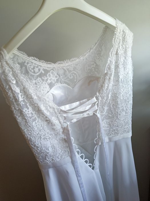 SUKNIA ŚLUBNA delikatna super stan 38/40/42