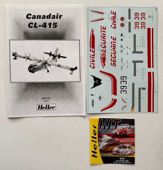 Heller_Canadair CL-415. Esc. 1:72. Completo e como novo.
