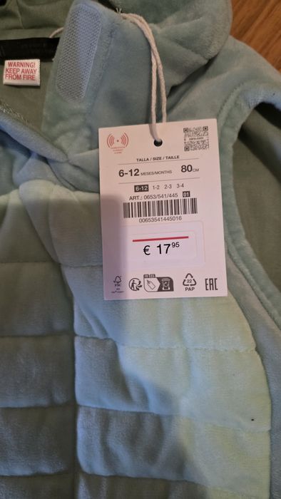 Fato tartaruga zara 6/12m