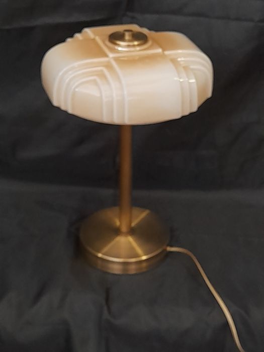 Candeeiro de Art Decô- Tulipa de vidro ORIGINAL anos 50 - Exclusivo