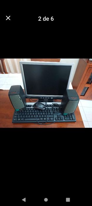 Monitor e teclado