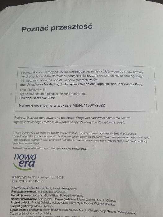 Poznać przeszłość 1. Podręcznik do historii- oblozona
