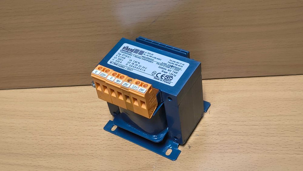 Transformator Elhand ET1S-0,1 1-fazowy oddzielający