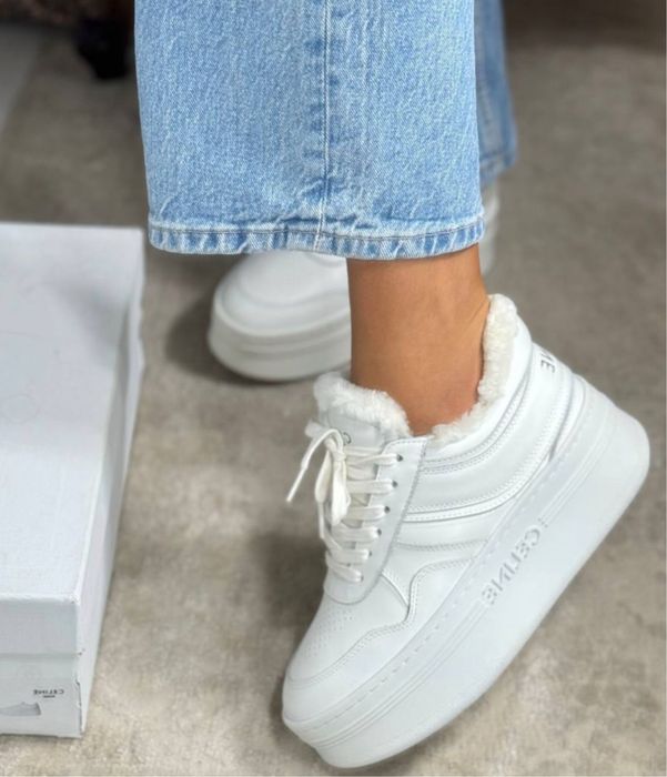 Buty białe, icieplane CELINE