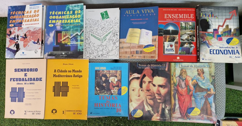 Manuais escolares da 4a Classe ao 12° de 1990 a 1999