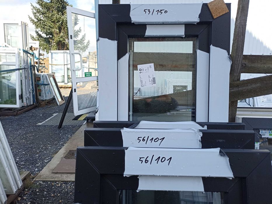 Okno pcv 56/101 czarne