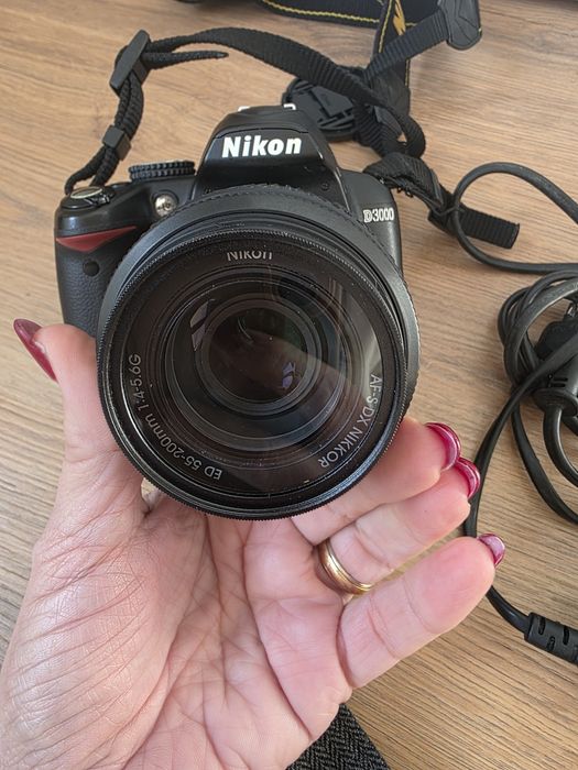 Nikon d3000 com lente 18-55mm e 55-250mm