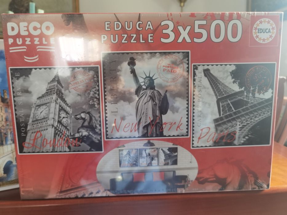 Puzzles de 1000 novos com envolcro